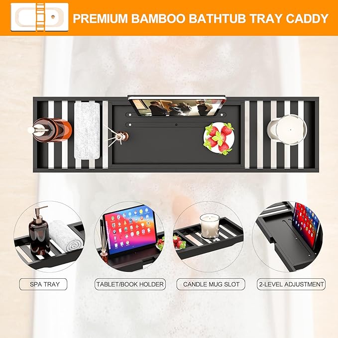 Bathtub Tray Black - Image 4