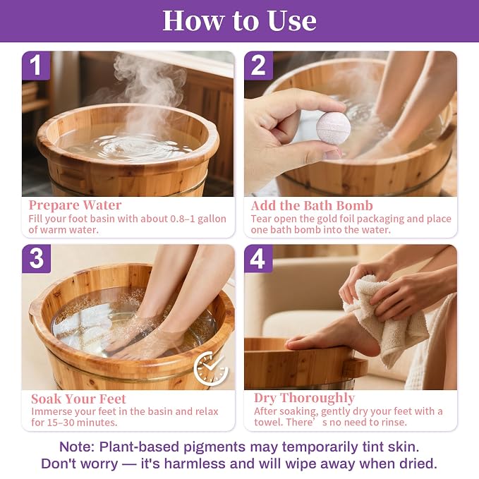 12PCS Foot Bath Bombs - Image 4