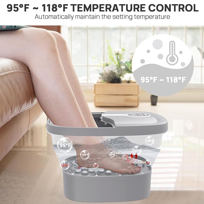 HOSPAN Collapsible Foot Spa Electric Rotary Massage, Foot Bath - Image 4
