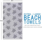 Genovega Oversized Cotton Turkish Beach Towels 72"x36" Lightweight Quick Dry - Image 6