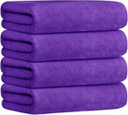 JML Bath Towel, Microfiber Bath Towels Set 4 Pack by JML