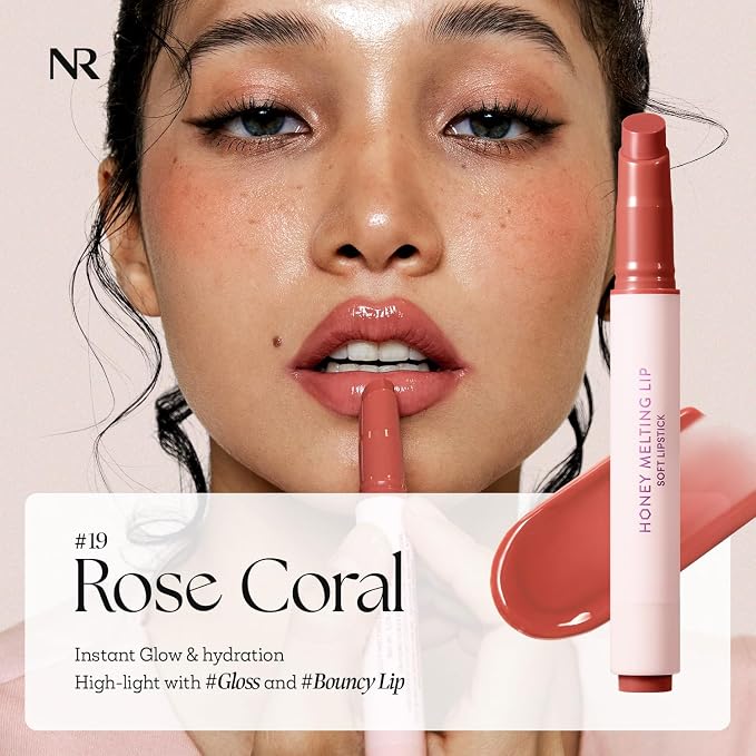 Nature Republic HONEY MELTING LIP SOFT LIP STICK, Hydrating Gloss, Moisturizing - Image 2