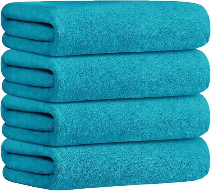 JML Bath Towel, Microfiber Bath Towels Set, 4 Pack - Image 2