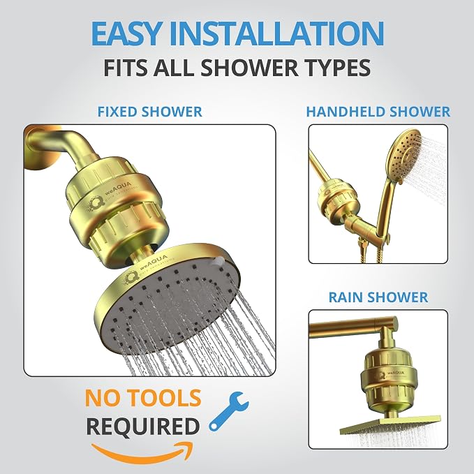 weAQUA Heavy Duty Shower Filter Family 2 PACK – 99% Removal - Image 7