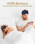 4 Pack Silky Sleep Masks for Women Men, JroyJoy 100% Blackout and Super Soft - Image 6