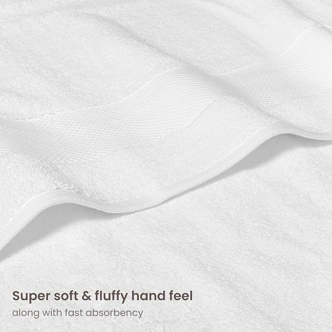 BIOWEAVES 100% Organic Cotton 700 GSM Plush 6-Piece Towel Set GOTS Certified - Image 3