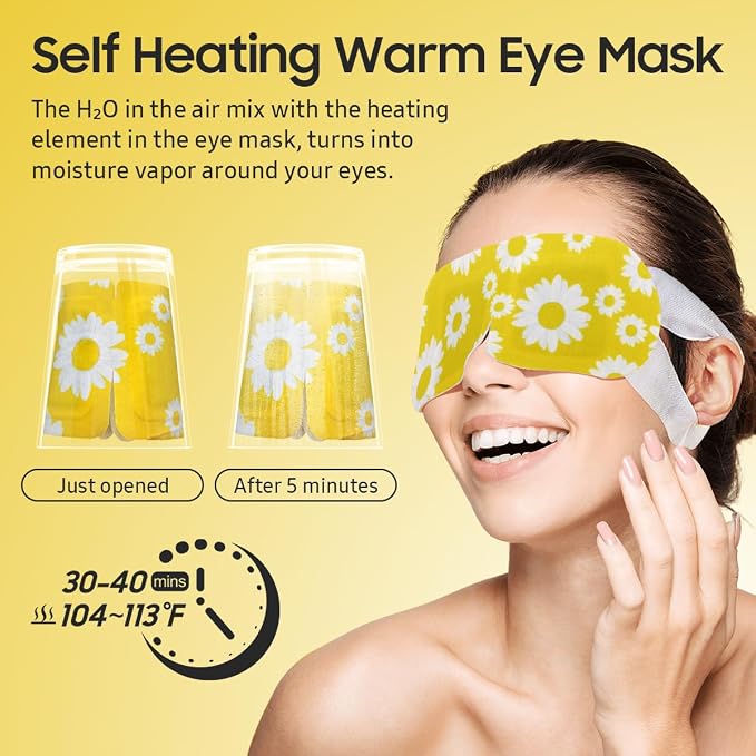 BeHoomi 30Packs Steam Eye Mask, Heated Eye Mask Warm Compress - Image 5