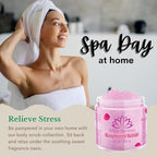 Organic Raspberry Scrub, Natural Exfoliating Salt Body & Face Scrub, Pure - Image 6