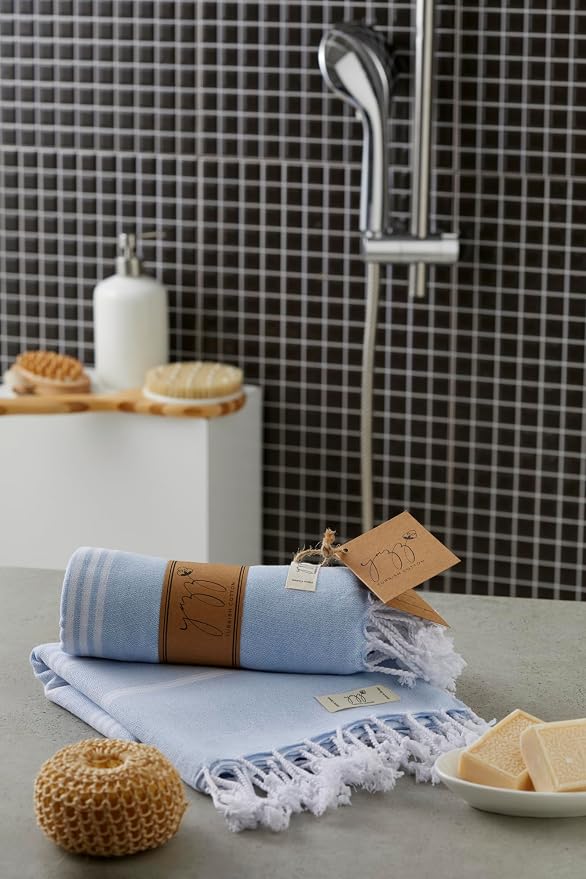 Hand Towels - Set of 2, Decorative Peshtemal Cotton Hand Towels - Image 8
