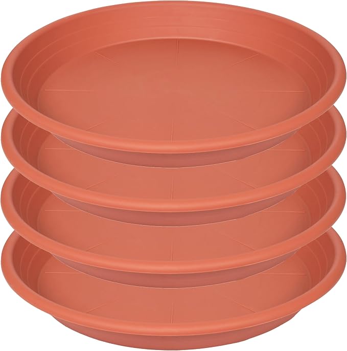 4 Pack of 16 inch Plant Saucer, Large Plant Tray, Heavy Sturdy Plant Drainage by Unknown