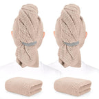 BEoffer 2 Pack Microfiber Hair Towel by BEofferDirect