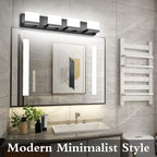 Tipace 4 Lights Modern Black Vanity Light Up and Down Black LED Vanity Light - Image 3