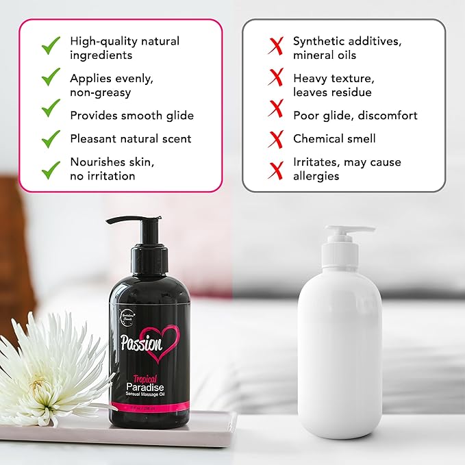 Passion Sensual Massage Oil for Date Night | 100% Natural Body Oil for Couples - Image 5