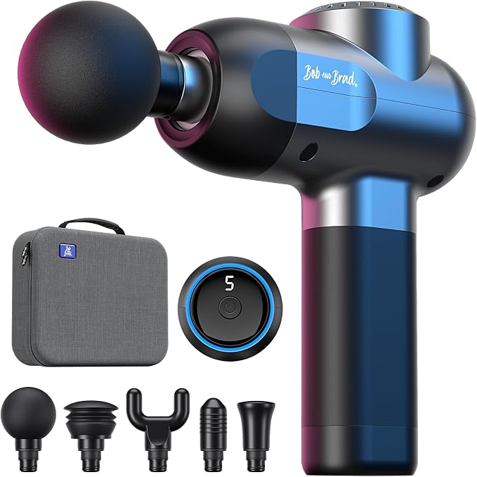 BOB AND BRAD C2 Massage Gun, FSA Eligible & HSA Approved Deep Tissue Percussion by BOBANDBRAD
