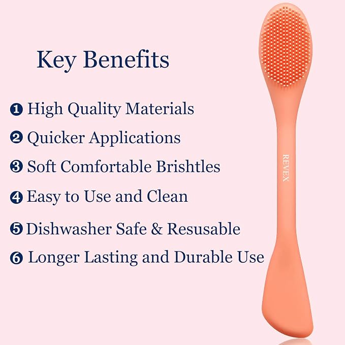 REVEX Silicone Face Mask Applicator, Face Scrubber, Exfoliating Pore Scrubber - Image 2
