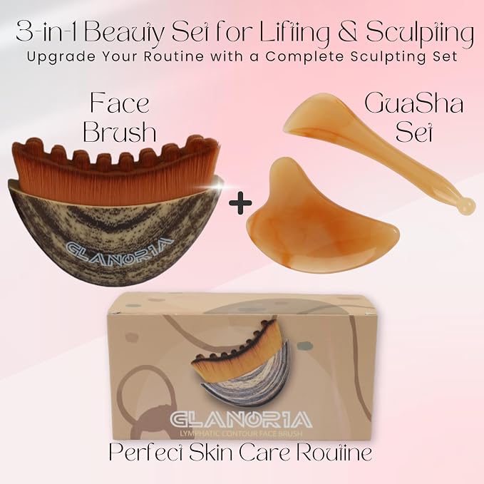 3 in 1 Lymphatic Contour Face Brush – Face Brush - Image 2