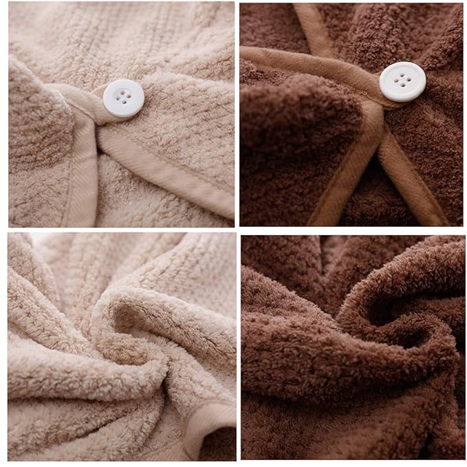 M-bestl 2 Pack Hair Drying Towels, Hair Wrap Towels, Absorbent Microfiber Hair - Image 5