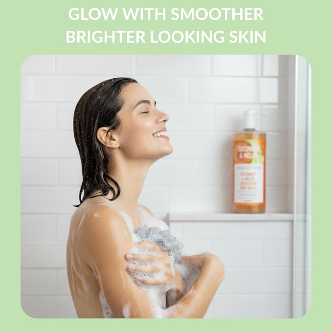 SpaScriptions Exfoliating Cucumber & Melon Body Wash - Image 3