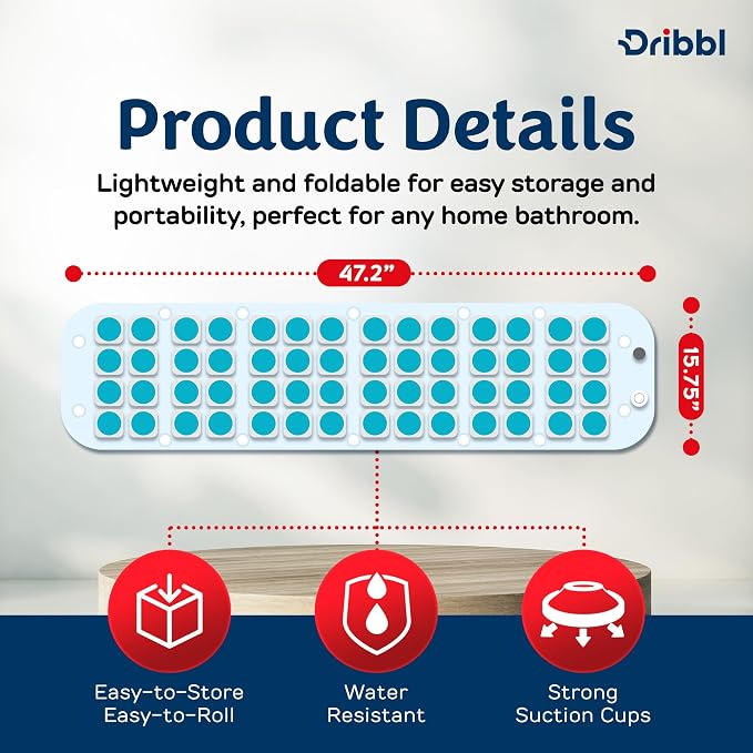 Dribbl Electric Bubble Massage Bathtub Mat – Non-Slip Full-Body Waterproof Hot - Image 2