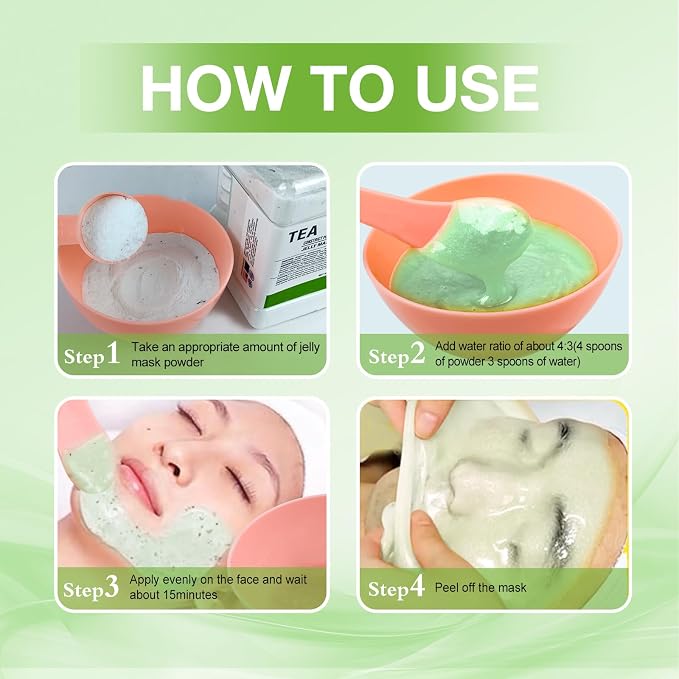 Jelly Mask for Facials Professional, Hydrating & Moisturizing Peel-Off Natural - Image 4
