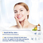 HIQILI Basil Essential Oil, 100% Pure & Natural, Diffuser in Bedroom, Mediation - Image 3