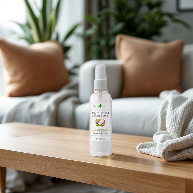 Virgin Coconut Linen and Room Spray, Natural Aromatic Mist Made - Image 5