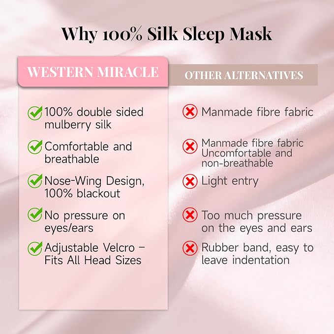 Silk Sleep Mask – 100% Mulberry Silk Eye Mask - Image 5