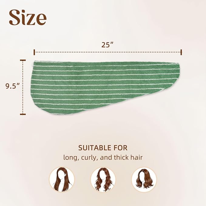Jacquotha Cotton Hair Towel Wrap - Image 3