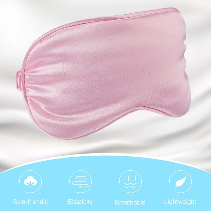 Coume 16 Pieces Silk Sleep Mask Eye Coverings - Image 3