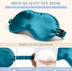 Silk Sleep Mask, Eye Mask for Sleep Women Men, Mulberry Sleeping Mask - Image 4