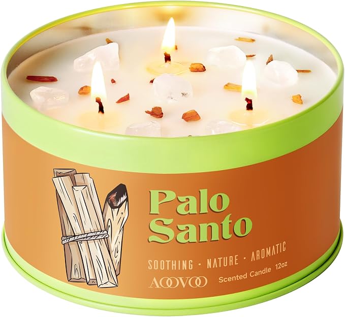 AOOVOO Palo Santo Candle for Meditation & Cleansing by AOOVOO