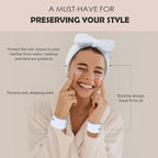 Ayesha Blue Spa Headband and Wristband Set - Image 2