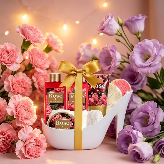 Spa Luxetique Gifts for Women High Heel Gift Set for Women 8pcs Bath Sets - Image 8