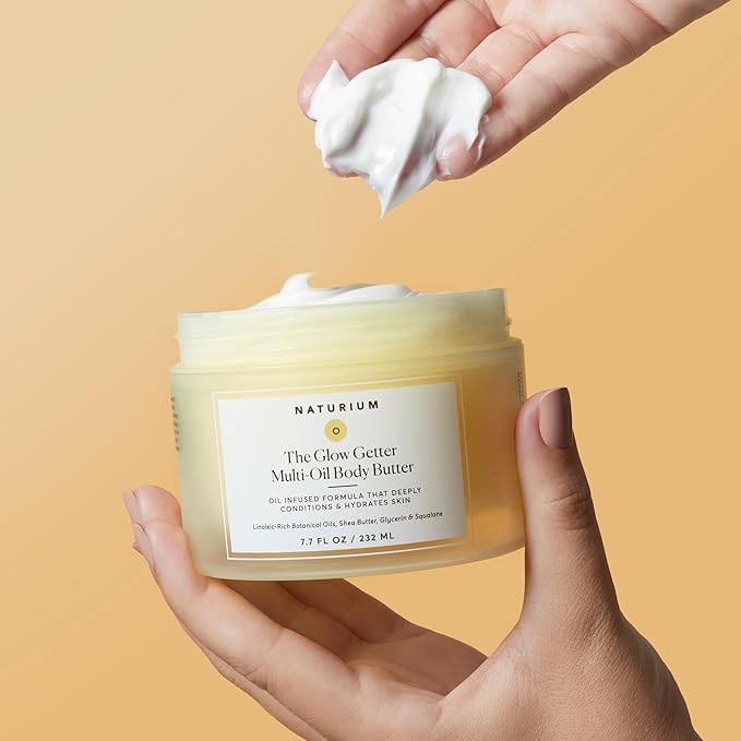 Naturium The Glow Getter Whipped Multi-Oil Body Butter, Firming Cream & Body - Image 6