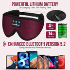 MUSICOZY Sleep Headphones Bluetooth 5.4 Headband Sleeping Eye Mask - Image 3