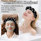 Zkptops Spa Headband for Washing Face Wristband Set Sponge Makeup - Image 3