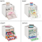 mDesign Plastic 3 Drawer Organizer - Image 5