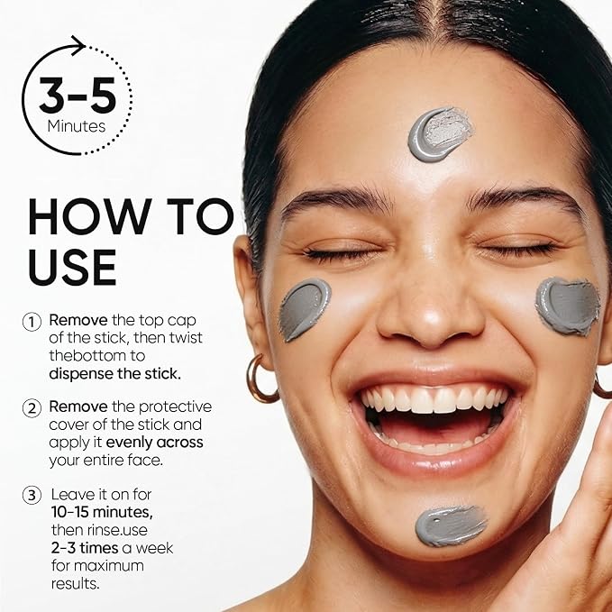 SKINTIFIC Deep Pore Cleansing Blackhead Remover Face Mask Stick, Mud Mask - Image 7
