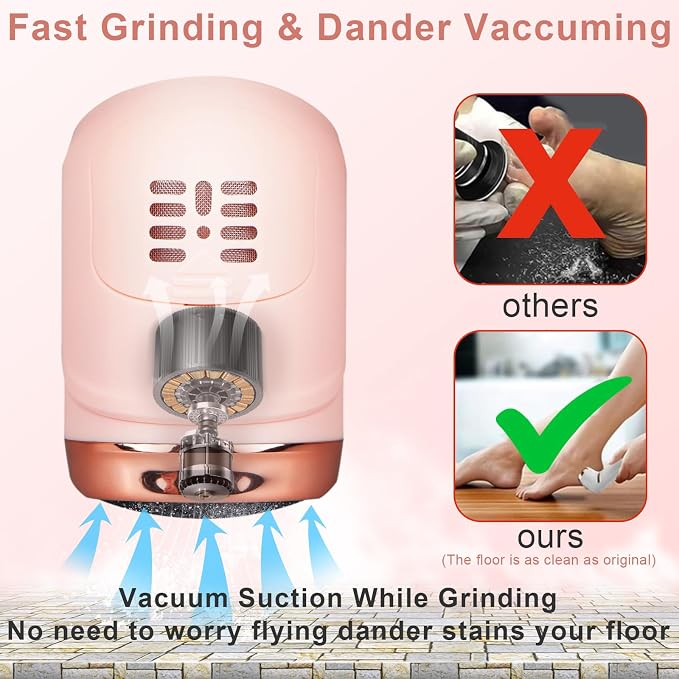 Electric Callus Remover for Feet, Rechargeable Foot Callus Remover Pedicure - Image 2
