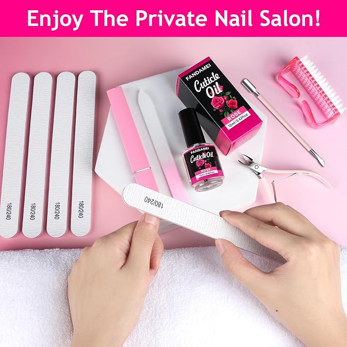 FANDAMEI Manicure Kit For Women, Nail Care Kit - Image 7