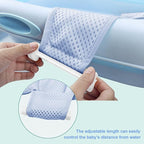 Breathable Mesh Newborn Baby Bath Mat Baby Tub Pillow Adjustable Non-Slip Bath - Image 6