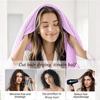 Microfiber Hair Towel Wrap for Women, Quick-Dry Turban, Ultra Absorbent & - Image 6