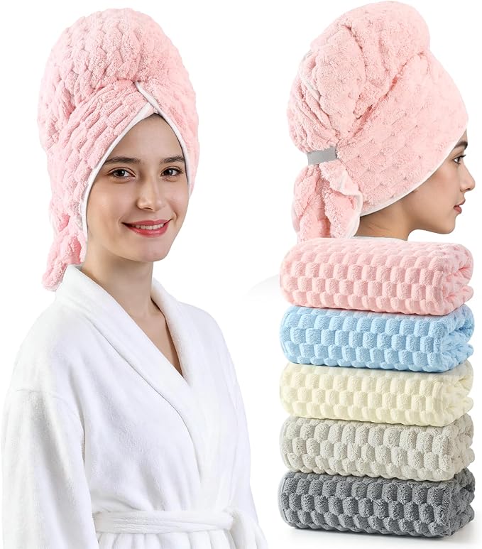 REDKISS 5 Pack Extra Large Hair Towels by REDKISSOnline