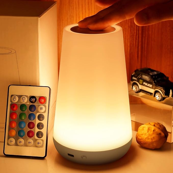 THAUSDAS Night Light, Dimmable Touch Lamp by THAUSDAS
