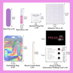 Press On Nail Tool Kit for Nail Business, Nail Prep Application Disposable Kit - Image 3