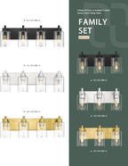 3-Light Bathroom Light Fixtures, Brushed Nickel Vanity Light - Image 7
