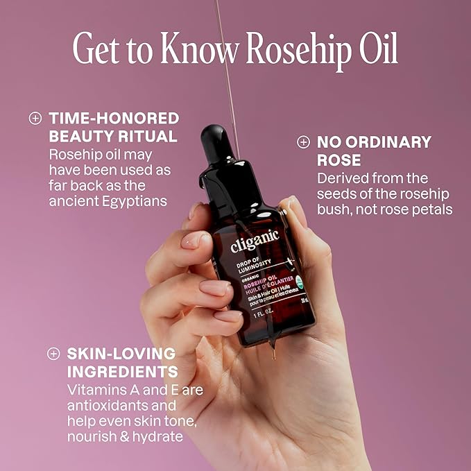 Cliganic Organic Rosehip Seed Oil - Image 3