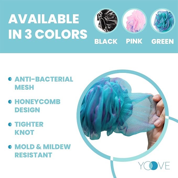 Yoove Bath Pouf with Handle - Image 7