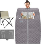 SereneLife Portable Infrared Home Spa | One Person Sauna | Heating Foot Pad and by SereneLife