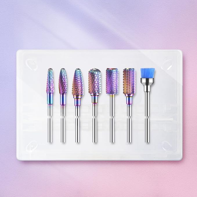 MelodySusie Nail Drill Bits Set, 3/32'' Professional Nail Bits - Image 7